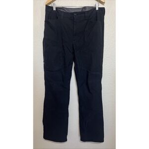 Eddie‎ Bauer Pants Mens 36x32 Black Fleece Lined Tech Outdoor Hike Climb Basic